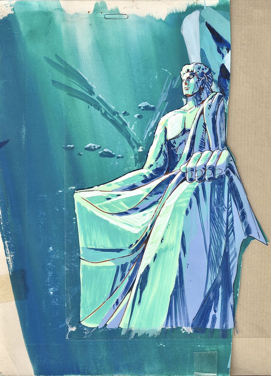 📺🎉 ULYSSE 31 ANNIVERSARY : décors utilisé pour l'épisode du géant Atlas #Ulysse31 #宇宙伝説ユリシーズ31 #ArakiPro #ShingoAraki #荒木伸吾 #MichiHimeno #姫野美智 #荒木プロダクション