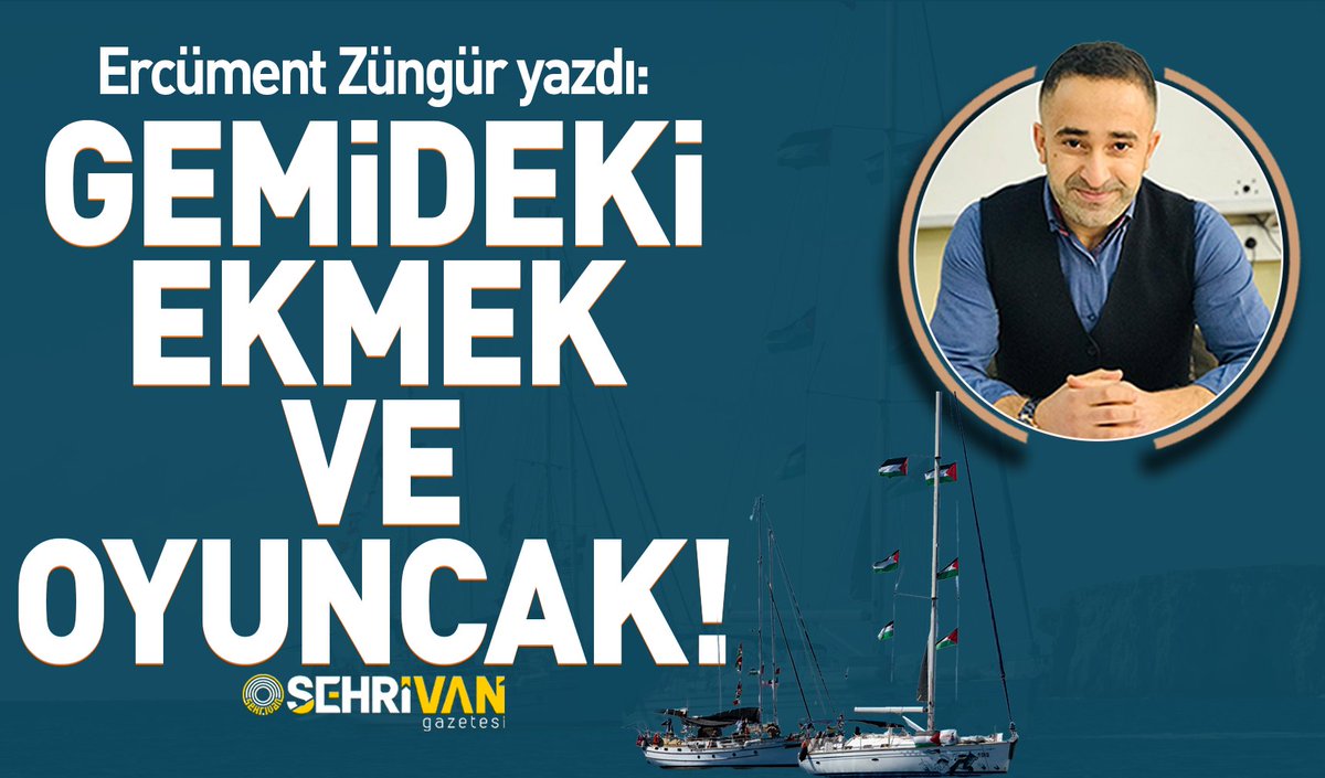 Ercüment Züngür yazdı: Gemideki ekmek ve oyuncak!

sehrivangazetesi.com/gemideki-ekmek…
<a href="/ZungurErcument/">Ercüment ZÜNGÜR</a>