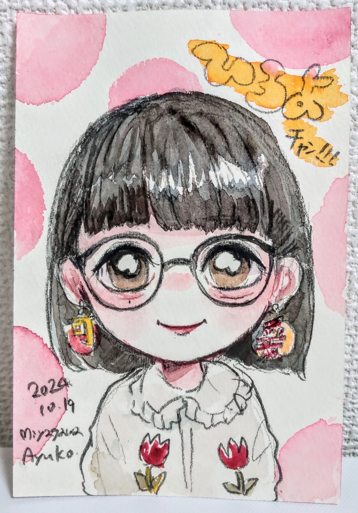 【専用】似顔絵4名様 とくらひろよ＠9/26(金)～10/6(月)おめかしのロマン／いぬけんや