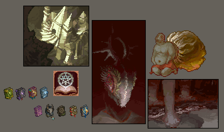 scoutfrost_'s tweet photo. quick pieces for fun, some terraria mod sprites, and a guy for my game #pixelart https://t.co/mZqDst25YL