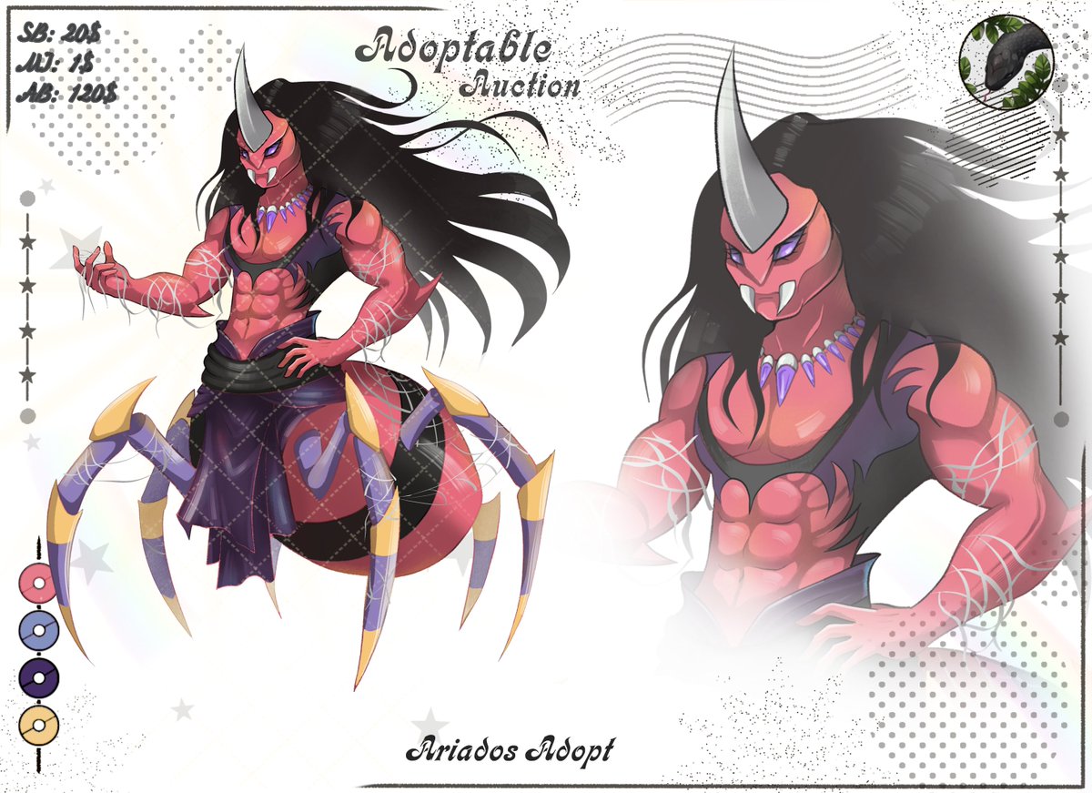 ArtNosal's tweet image. Ariados Adopt (open)

💞All links in profile💞

#Pokemon #adopt #ariados #Inktober2025 #Inktober #spider