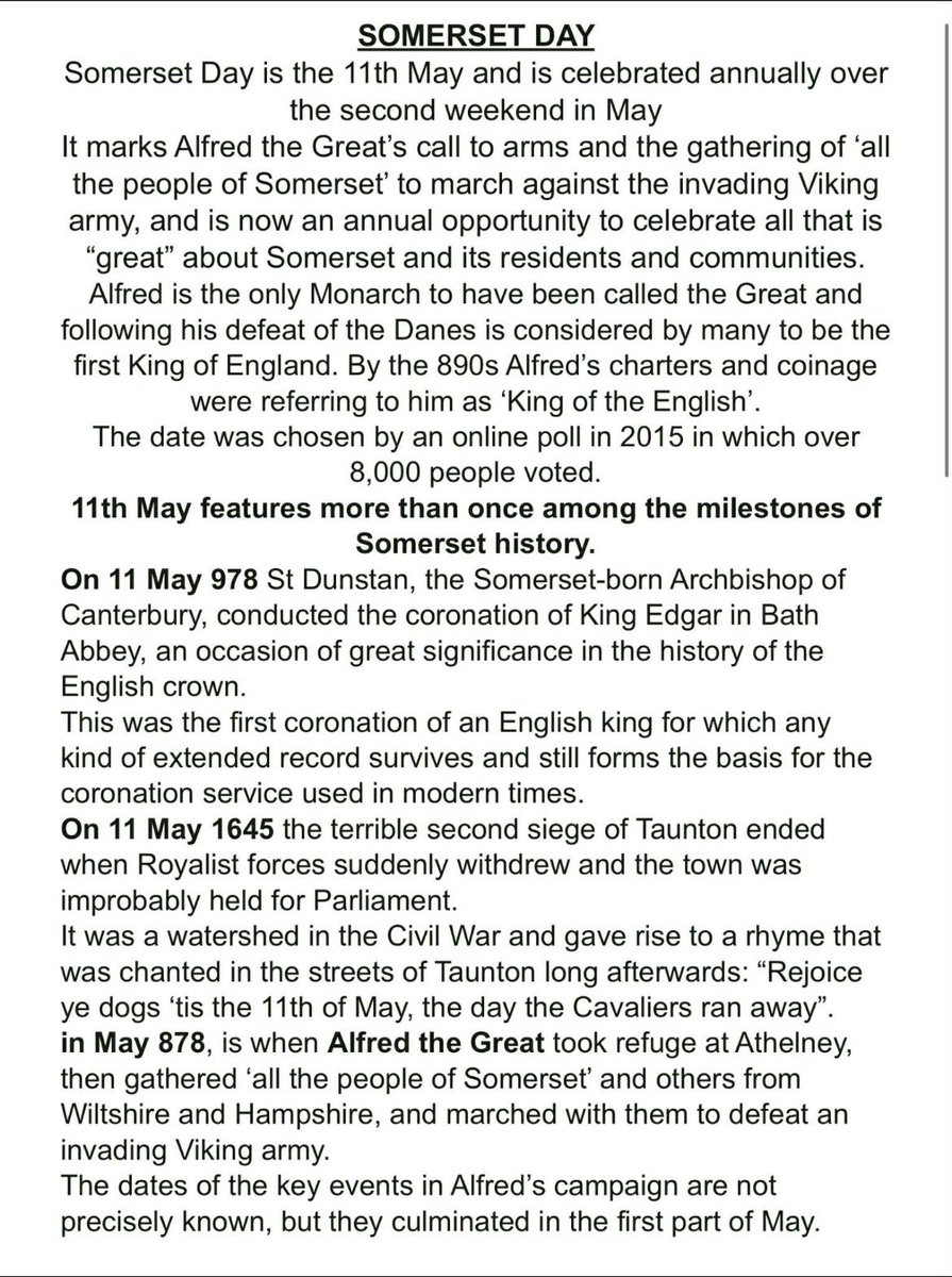 #SomersetDay May 11th #celebrate #Somerset