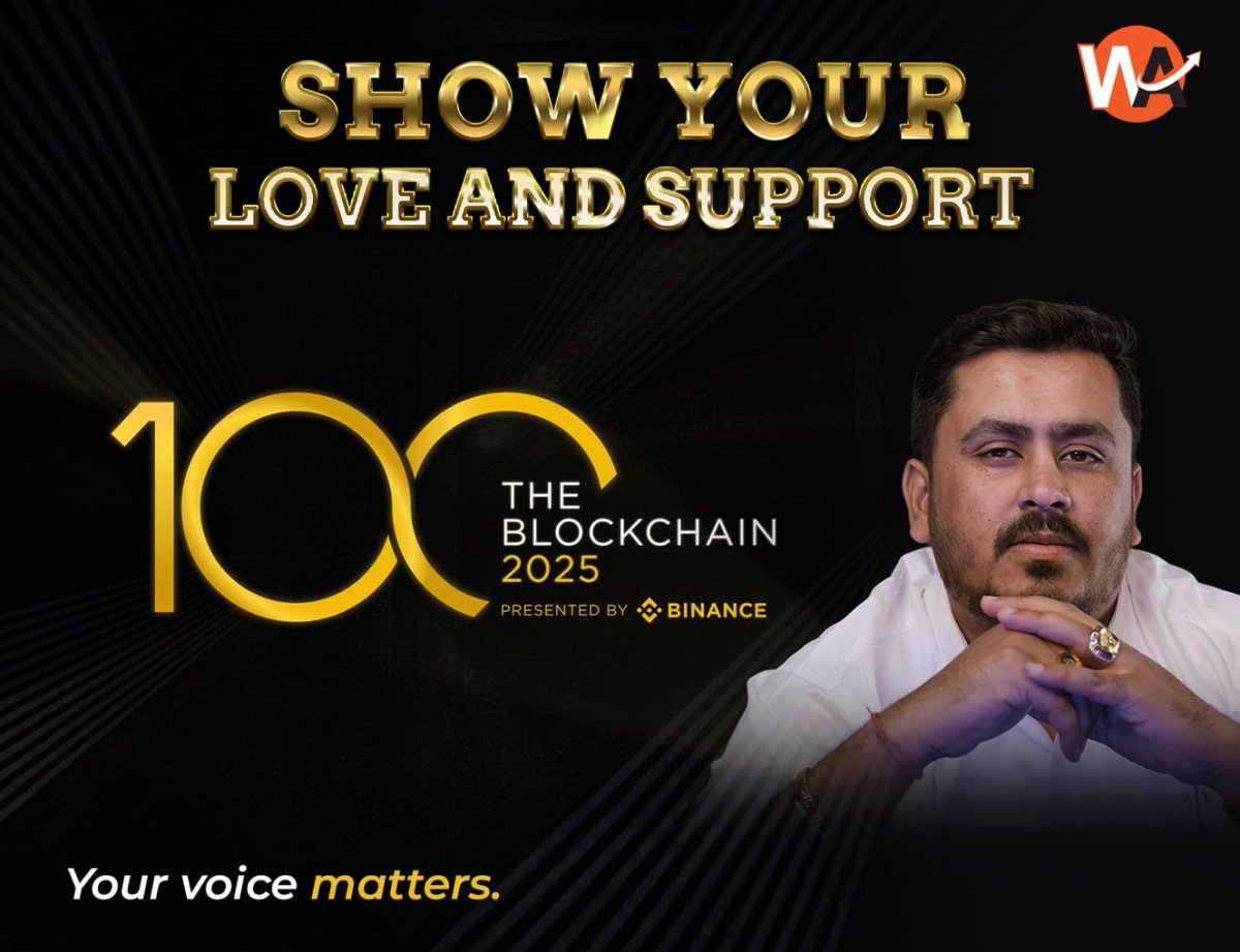 wiseadvicesumit's tweet image. Providing insights that matter to the community has always been my mission 🙇
If that journey has been valuable to you, I’d love your support in nominating me for INDUSTRY ADVOCATE in #Blockchain100
Nominate here 👉 binance.com/en/square/bloc…
#BinanceSquare #Blockchain100