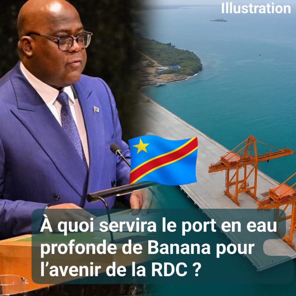 🚨🚨🚨🚨🚨🚨🚨🚨🚨🚨🚨🚨🚨🚨🚨🚨🚨Que gagnera réellement le peuple congolais avec le port en eau profonde de Banana ?👇🏽👇🏽👇🏽👇🏽👇🏽👇🏽👇🏽

🚢 Le port en eau profonde de Banana est un projet stratégique et vital pour la RDC. Son utilité se décline en plusieurs points majeurs :

1️⃣ Accès
