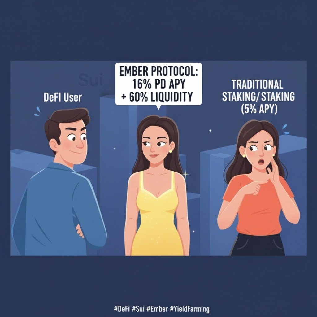 0x_moc's tweet image. Maximize APY, Minimize Worry. @EmberProtocol_ lets 100% of your SUI earn 16%+ while keeping 60% liquid. The new DeFi flex.

#Sui #EmberProtocol @ibbar23