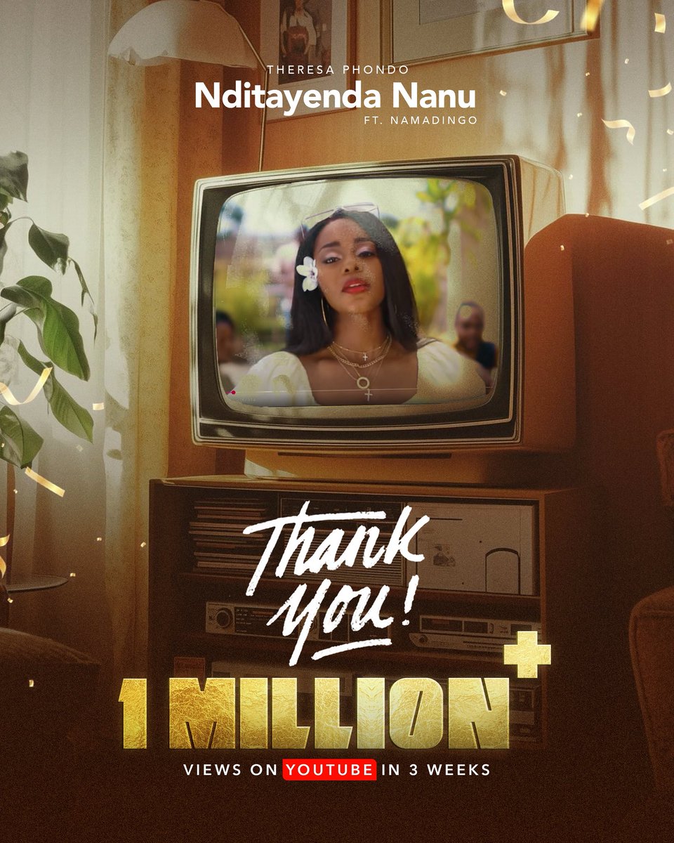 1 million views for NDITAYENDA NANU. Zikomo ❤️ youtu.be/Ns57tXRqK90?si…