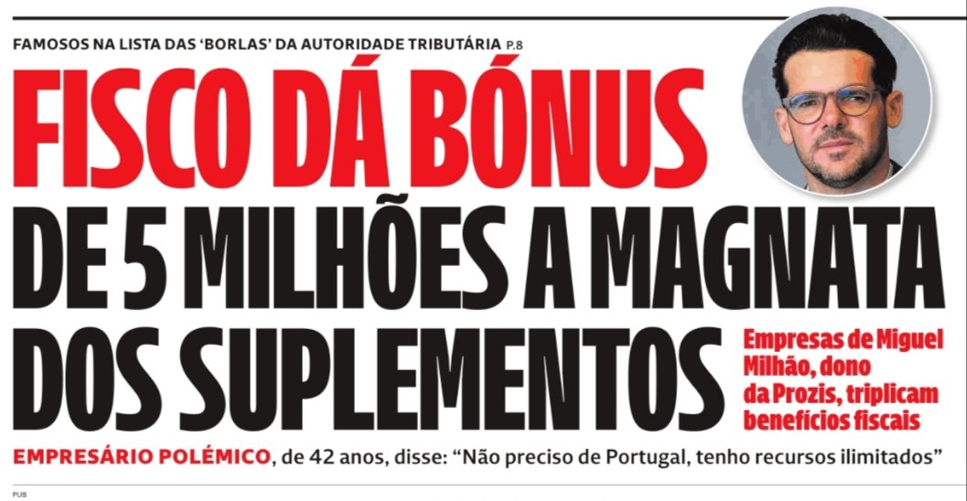 Não precisa de Portugal, mas não recusa um "suplemento" fiscal.
