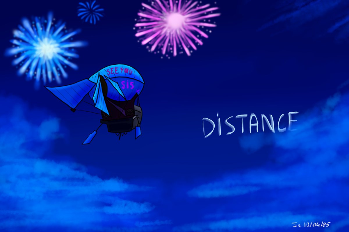 Dju55's tweet photo. "Distance" - Day 4

#CoPOctoberChallenge #CoPInktober2025 #inktober2025 #arcane📷 #Day4 #jinx #powder #zeppelin #arcanefanart https://t.co/bgT9VpC0IT