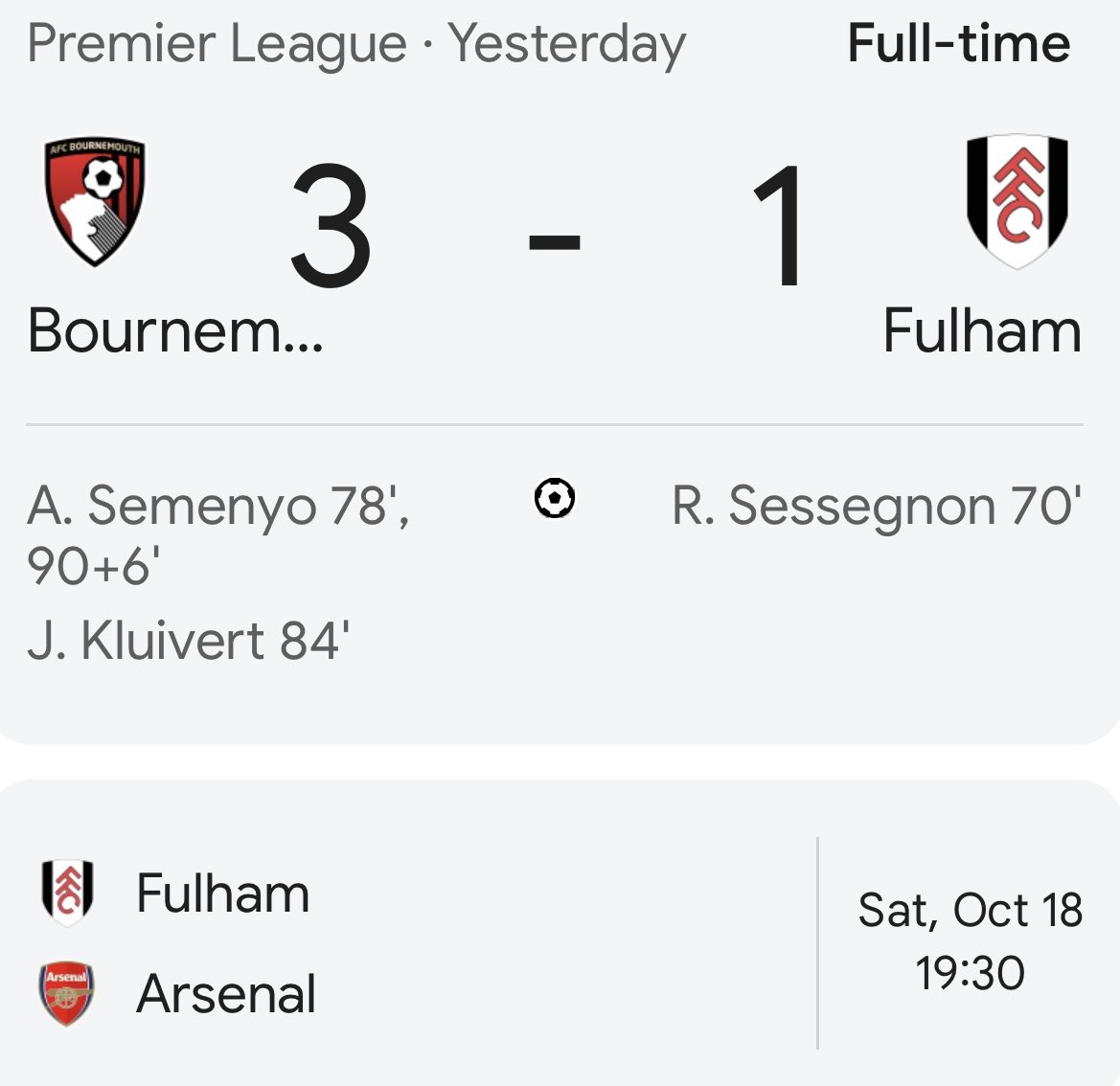 #fulhamfc                                The sad state of affairs with the Coaching &amp; Playing Staff at FULHAM FC…
1 goal for Fulham in 70 minutes, 3 goals against in 20 minutes…AND, this taking place for the 2nd week running…WAKE UP Coach &amp; Players ARSENAL up next 😰 😧 😨
