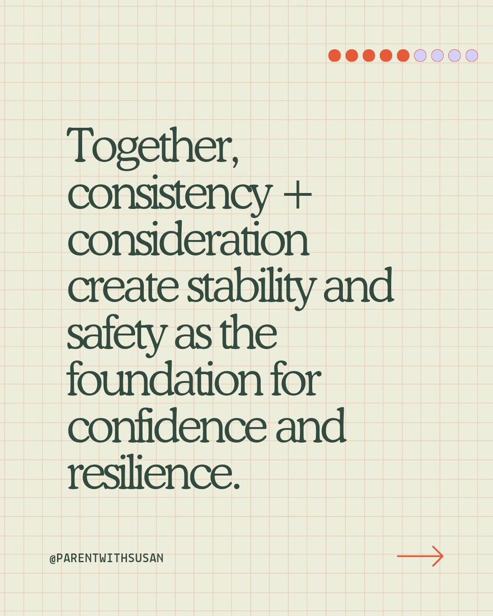 ParentWithSusan's tweet image. When you combine consistency (structure) and consideration (empathy), you give your child stability + connection. That’s the soil where confidence and resilience grow.

#ParentingWithSusan #ConsistentParenting #ParisFashionWeek