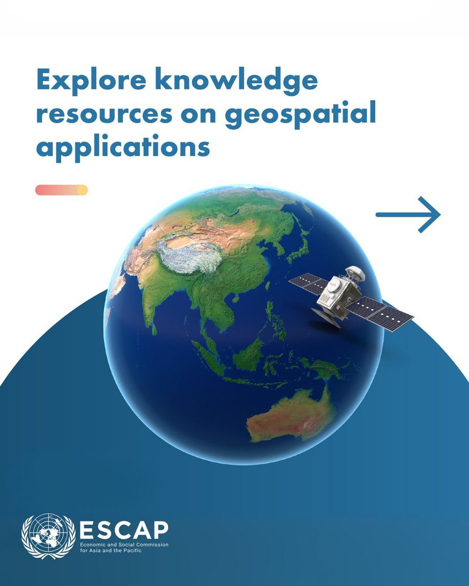 UNESCAP's tweet image. 🛰️ How can space technology drive sustainable development?

This #WorldSpaceWeek, @UNESCAP spotlights geospatial tools driving sustainable development:

📊 Dashboards &amp;amp; databases
📘 Regional compendiums
🤖 AI-powered tools

Learn more 👉 buff.ly/C9b5ji4

#GeospatialData