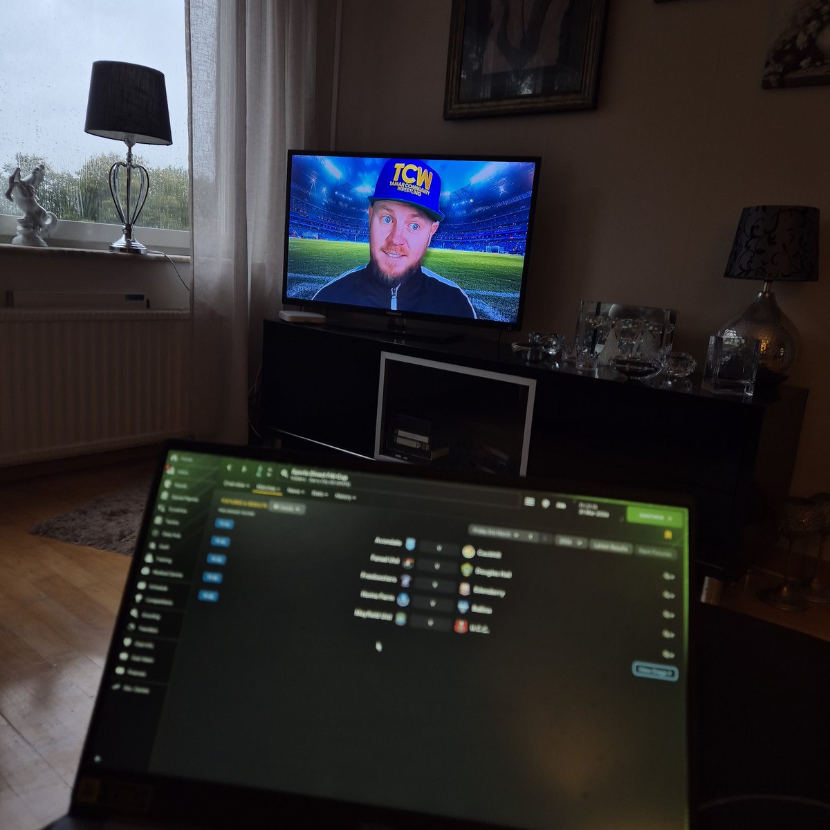 A calm morning while the family’s still asleep and a storm is raging outside the perfect time to dive into some FM with Kerry FC and watch a few <a href="/OmegaLuke/">Omega Ω Luke</a> videos on YouTube! Always inspiring and full of brilliant saves. 🌪⚽📺 

<a href="/KerryFC/">Kerry Football Club</a> #KerryFC #FM24 #FM26