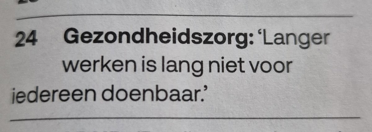 Is er iemand die dit uberhaupt beweert of beweert zou hebben? Ik dacht het niet. Zelfs werken is voor niet iedereen doenbaar. Wat is het punt van dit soort statements?  <a href="/Knack/">Knack</a>