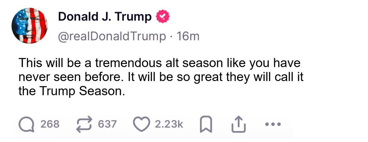 TelcoinKOL's tweet photo. TRUMP $VRA SEASON COMING! https://t.co/oiu7FfHnQ0