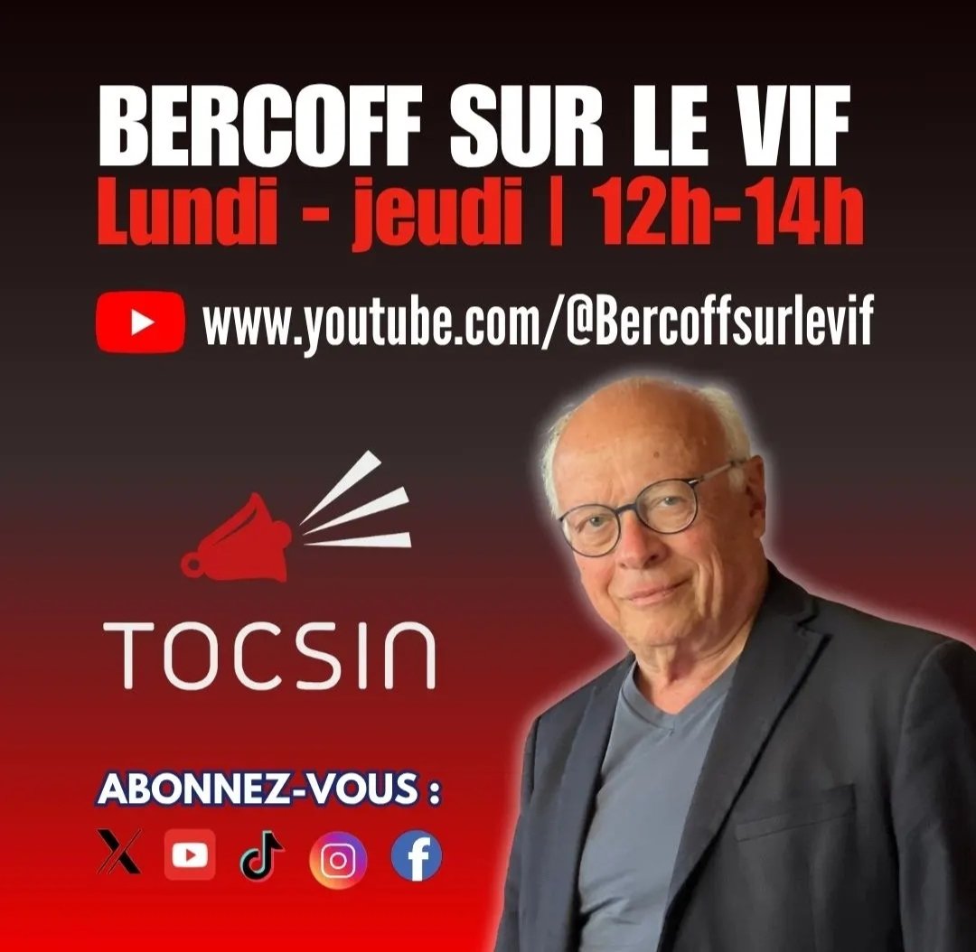 MadelineLPolles's tweet photo. @andrebercoff sur le vif.
Promesse d'une grande liberté d'expression et d'informations sur les sujets qui dérangent. #Bercoff sort la tronçonneuse sur la nouvelle chaîne de @Tocsin_Media. Lancement ce lundi 6 octobre !
@Espalungue_r https://t.co/C2uogkz6cy