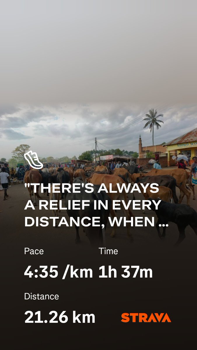 “Run with love, and you’ll never run alone. Run for others, and you’ll find relief in every distance.”

Check out my run on Strava: strava.app.link/Gn8ZyB7vbXb