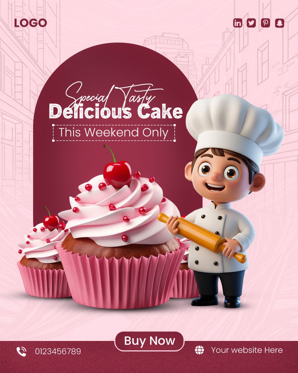 graphivex's tweet image. New Design Drop 📷
Designed a cake promo post – simple, tasty &amp;amp; eye-catching!
How’s it looking? 📷
📷 Email: bodrul9908@gmail.com
📷 WhatsApp: +8801785666908
#GraphicDesign #FoodDesign #CreativeWork #GraphicDesign #FoodDesign #Creative
#BurgerDesign #FoodPostDesign