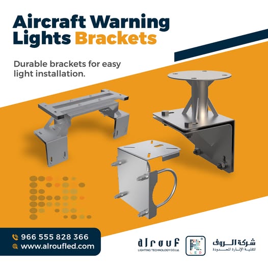 AlroufLED's tweet image. Durable Aircraft Warning Lights Brackets for easy installation. 🌟 
Check it out ➡️ alroufled.com/product/aircra…
#AircraftWarningLights #Lighting #LEDTech