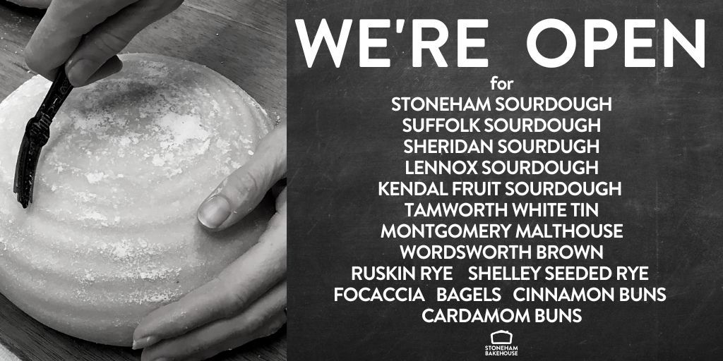 stonehambake's tweet image. Our super volunteer team have been busy baking and the doors will be opening at 10, with lots of #RealBread for your weekend. By buying our bread, you're not only getting a delicious  loaf, bagel or bun, but also helping us to fund projects supporting #wellbeing in the #community