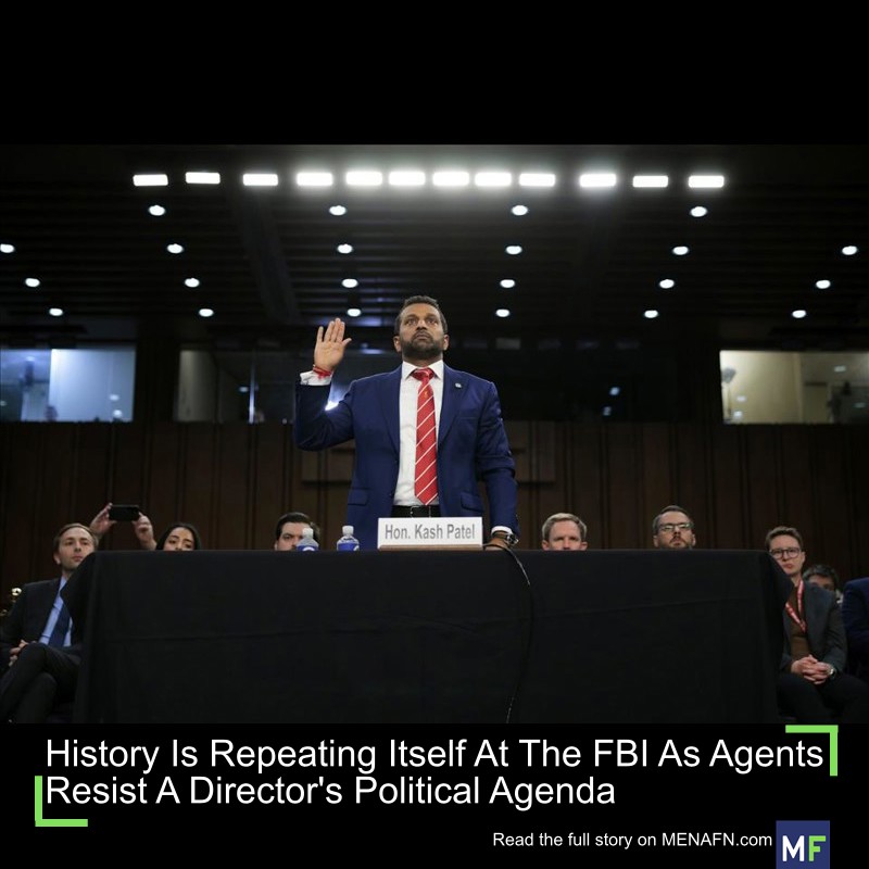MENAFN's tweet image. History Is Repeating Itself At The FBI As Agents Resist A Director's Political Agenda #History #Repeating #Itself #Agents #Resist #Director's #Political #Agenda #USA #Russia #Biden #Ukraine #War #Palestine #Gaza #Israel # dlvr.it/TNSrhr