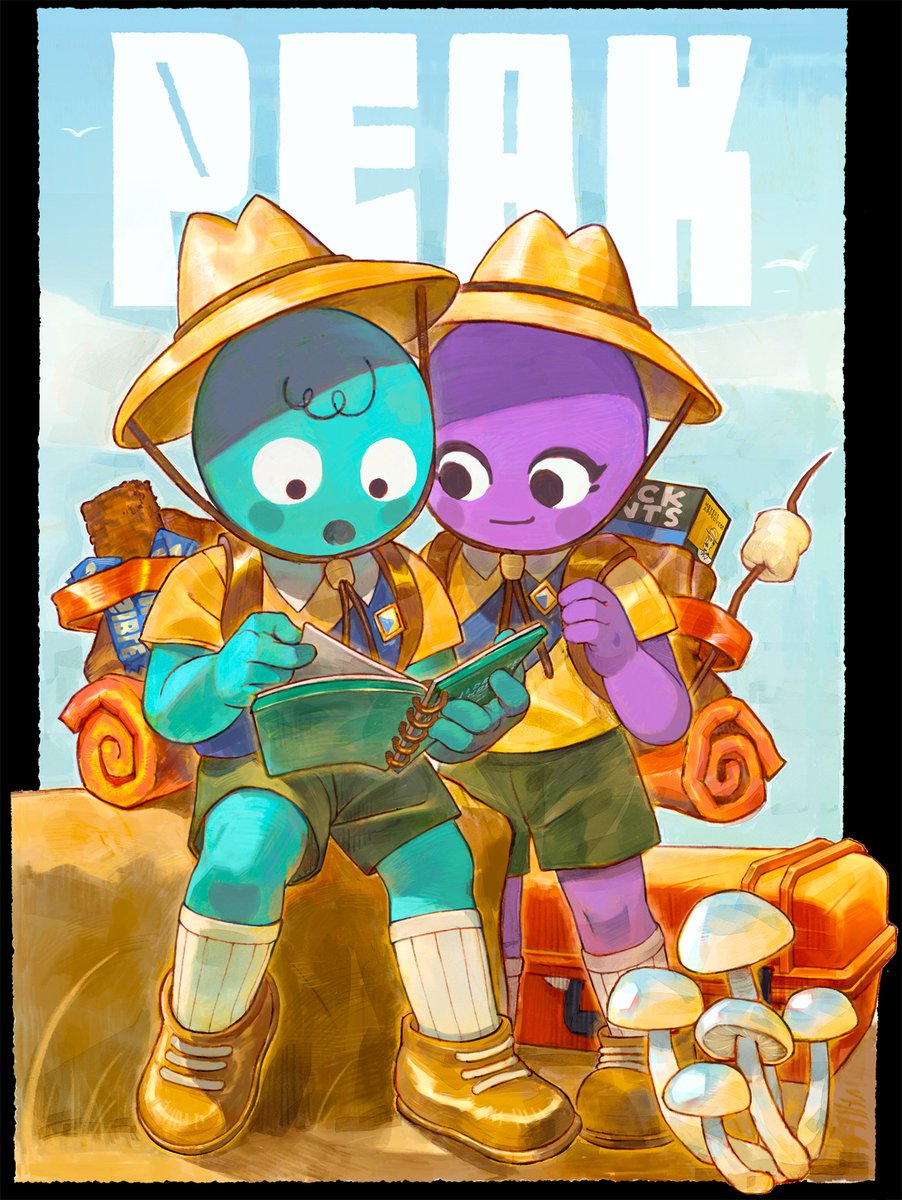 hamo_ink's tweet image. Two scouts 🏔️ #peak #peakgame