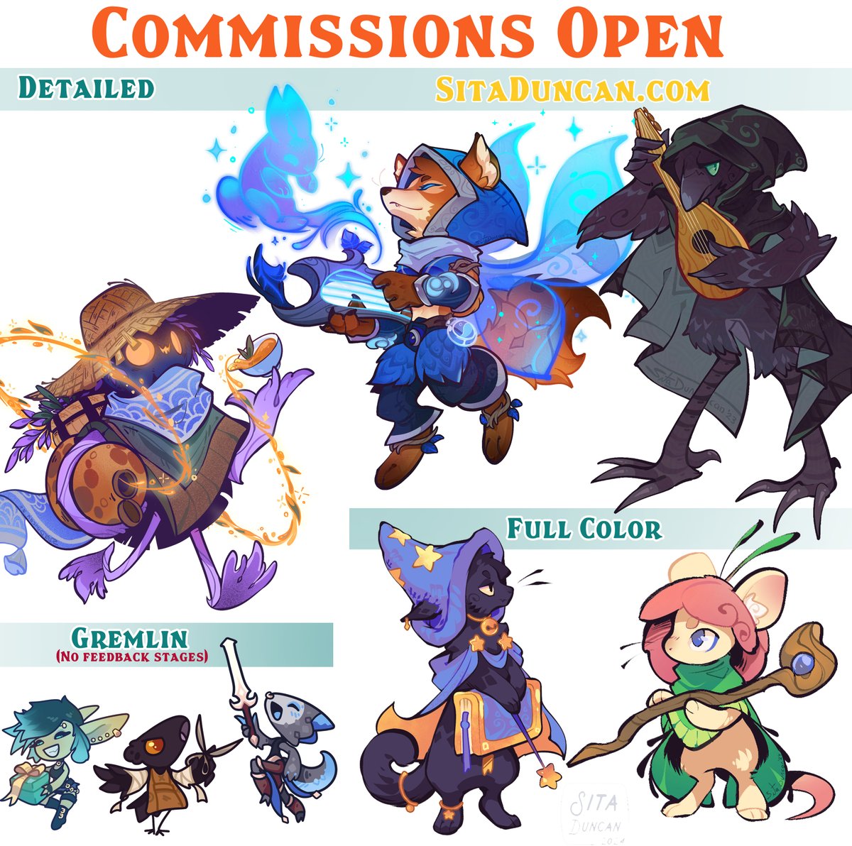 My art queue is very light if anyone wants a piece from me with a week or two turn around ^^