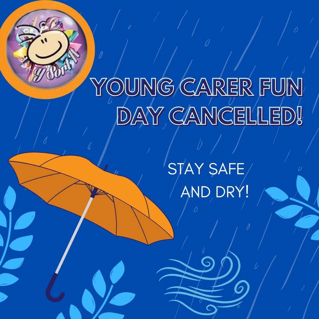 ⚠️ Young Carers Fun Day Update
Due to severe weather &amp; road closures, today’s event is cancelled ☔️ Safety comes first. We’re sorry 💜 A new date will be arranged soon <a href="/ysortit/">Y sort it</a>