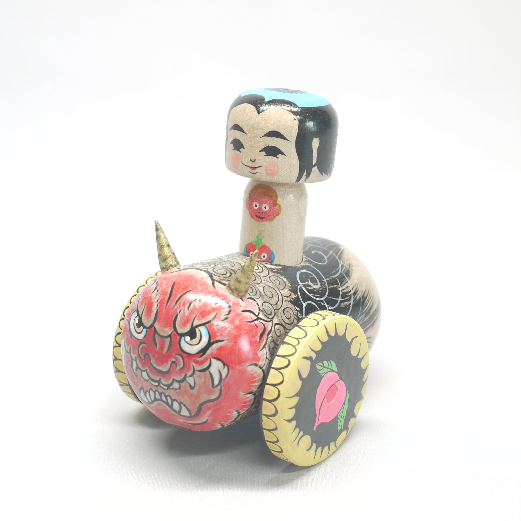 石巻こけし　鬼さん　節分　正月　ペアこけし　美品 石巻こけし 鬼さん 節分 正月 ペアこけし 美品
