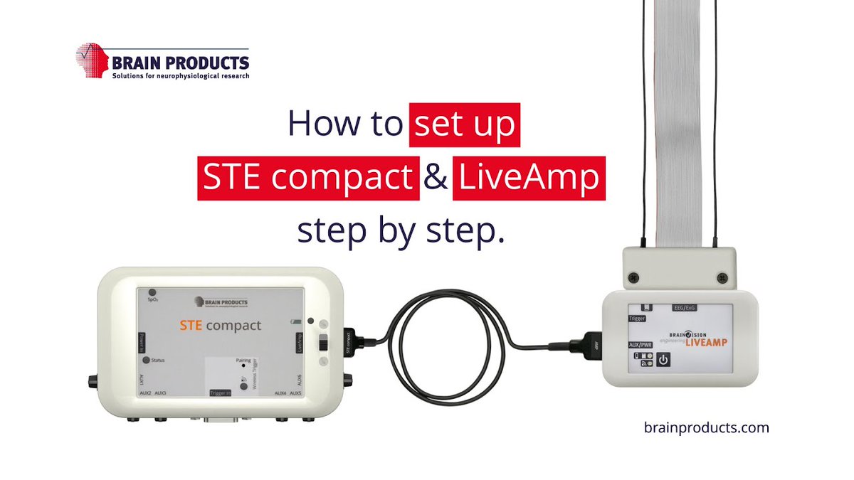 Brain_Products's tweet image. 📢 New tutorial!
We know that visual instructions can be more convenient than reading a manual. That’s why we’re working on a series of video guides for you! Our latest tutorial walks you through setting up the STE compact for #LiveAmp—step by step.
🎥 youtube.com/watch?v=AtTCXX…