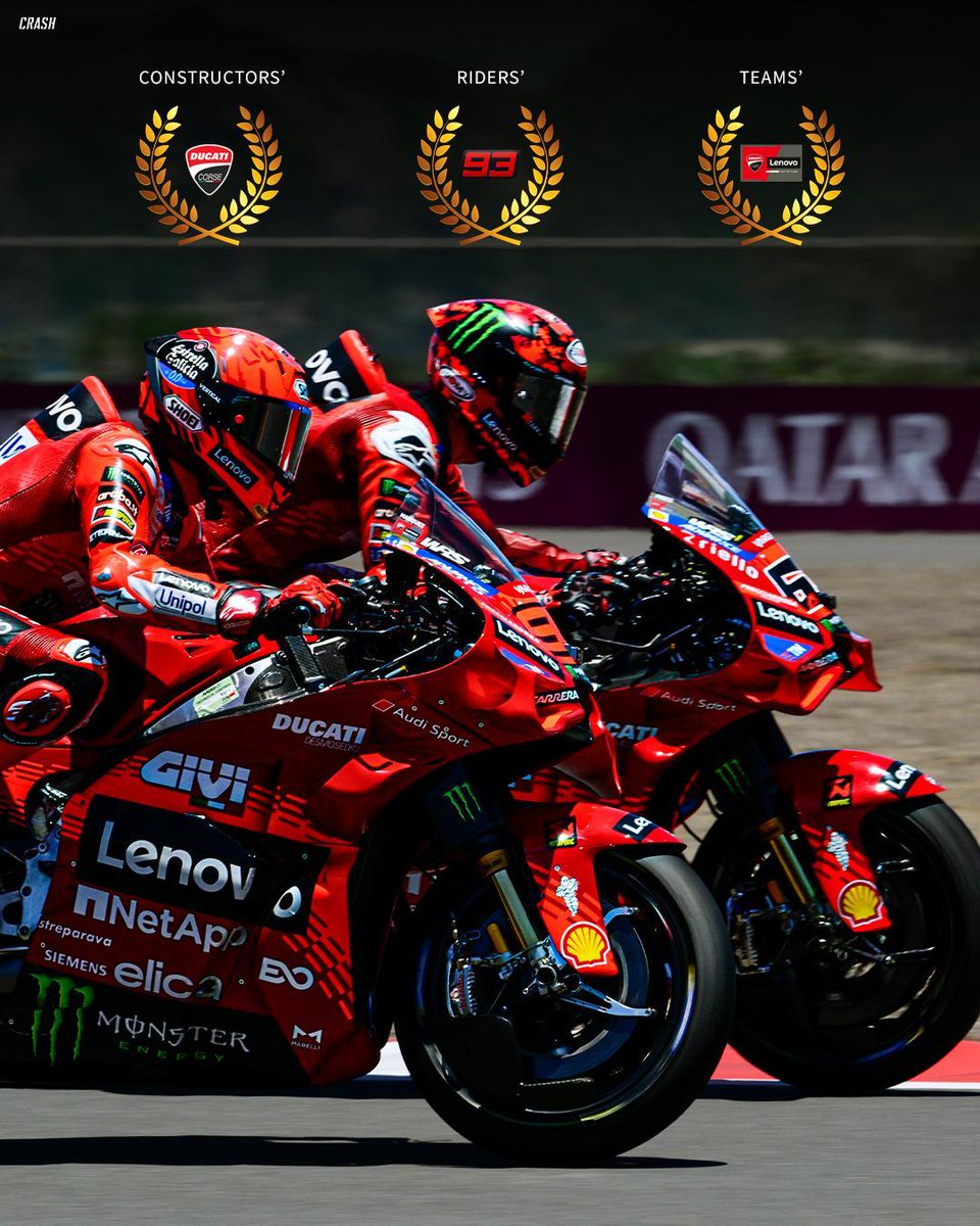 Ducati have won the Triple Crown in 2025 👑🔴 

#MotoGP #IndonesianGP