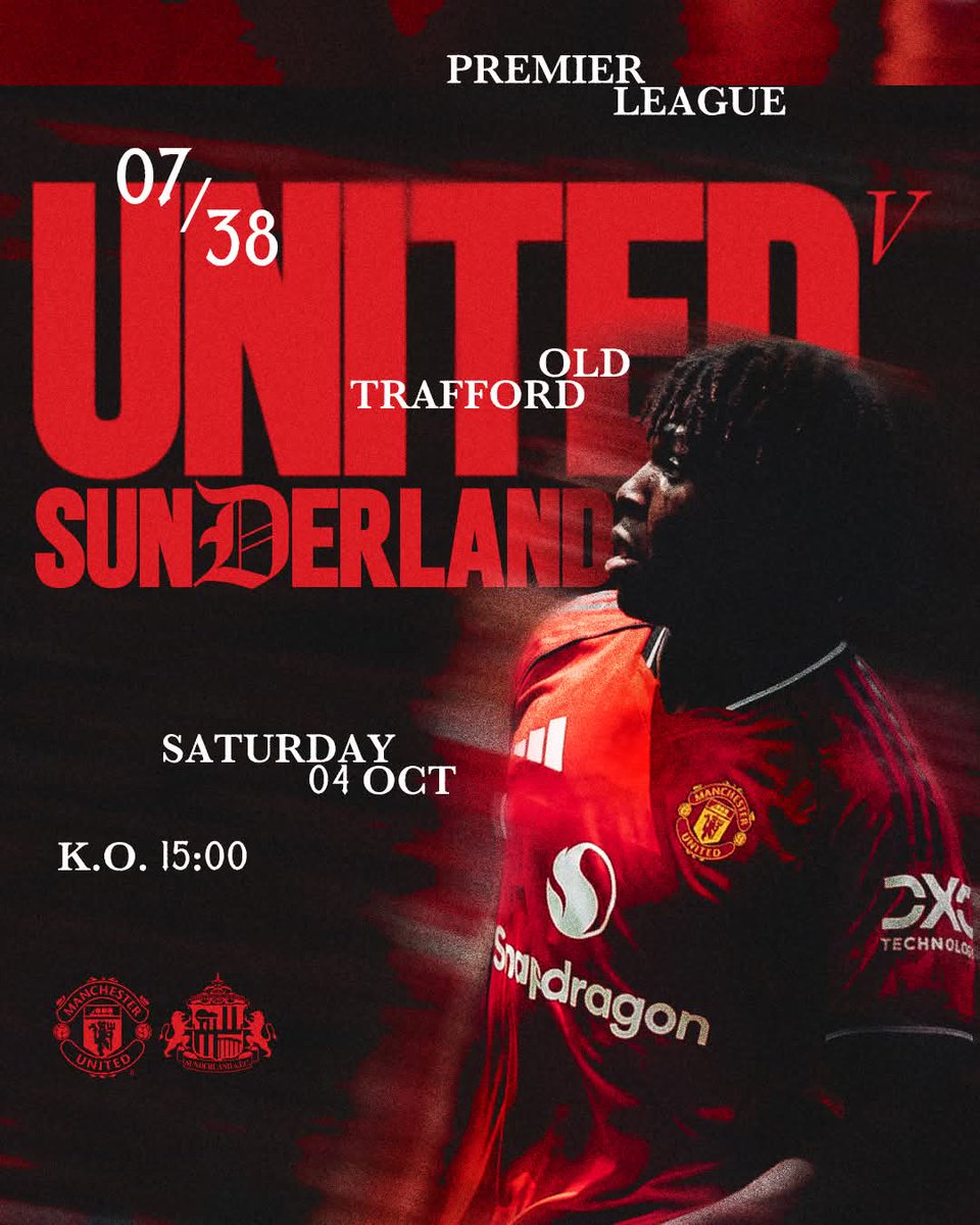 🔥🔴 C'est jour de match ! 🔴🔥

⚽ | Manchester United
🏆 | 7eme journée de Premier League
🌍 | Old Trafford
🕓 | 16H00
📺 | Canal+ Live 9
🚑 | Martinez, Mazraoui

#MUFC