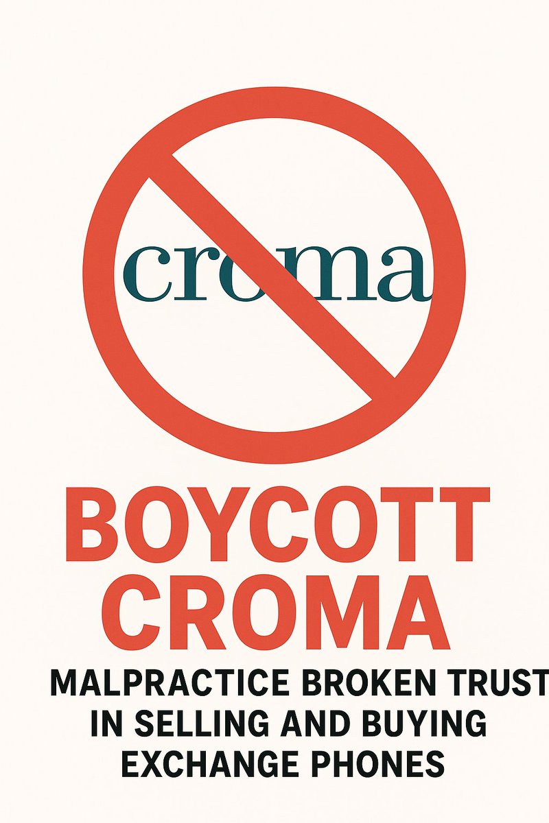 kunalsifymax's tweet photo. @cromaretail It’s been over 10 days now, and I still haven’t received any response. Neither the store team, the company CEO, nor the Croma representatives — especially the Area Sales Manager — have responded so far.@cromaretail @_WiseRoy_ @TataCompanies  @InfinitiRetail https://t.co/cuvGIWe1cs