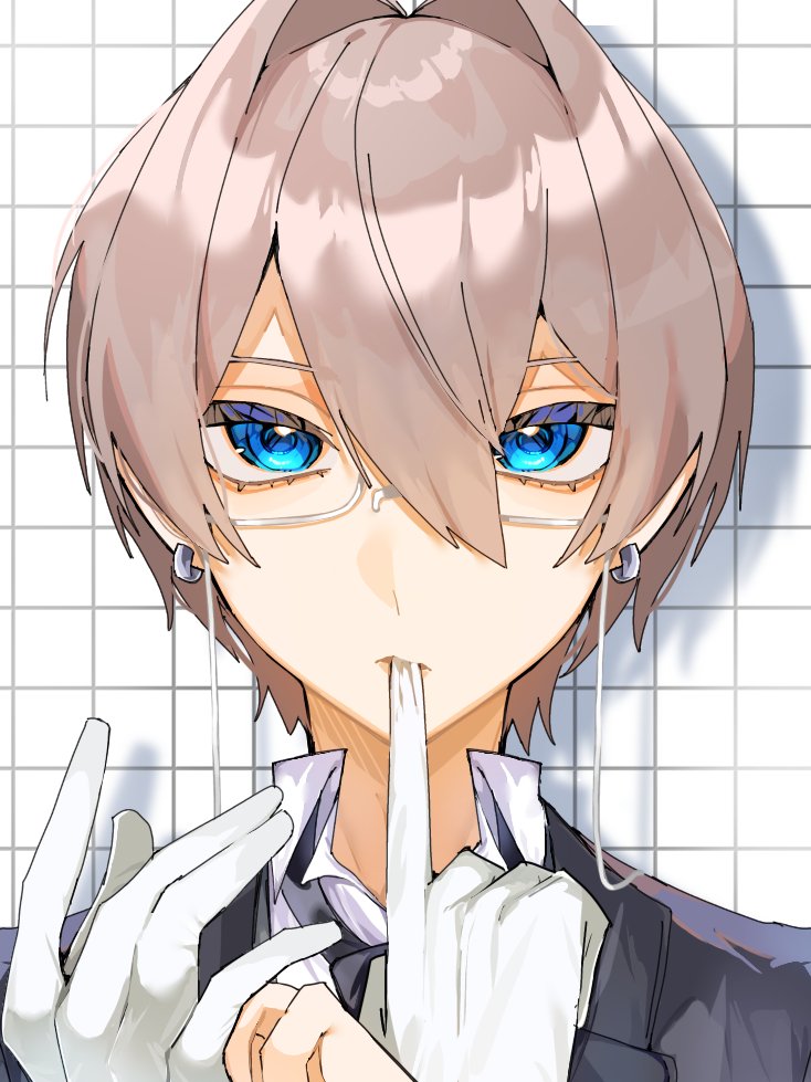 #めめ村執事化企画

 ⚠︎衣装捏造

 素敵な企画に参加させていただきました！上記タグから他の参加者様のイラストが見れますので、ぜひ🍀.*
