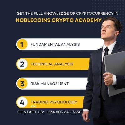 Are you new to crypto or struggling with losses due to lack of guidance or emotional discipline in trading?

 I'll strongly advise you to make every effort you can to join <a href="/Noblecoinsacad1/">Noblecoinsacademy</a> under the leadership of <a href="/NobleCoins/">LEGEND</a> .

I've joined so many Academies but when I tell you