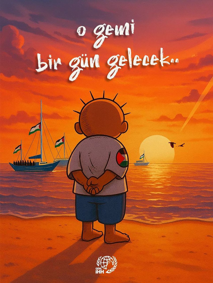 O gemi bir gün gelecek inşallah.
#ÖzgürlükFilosu #vicdanyolunda