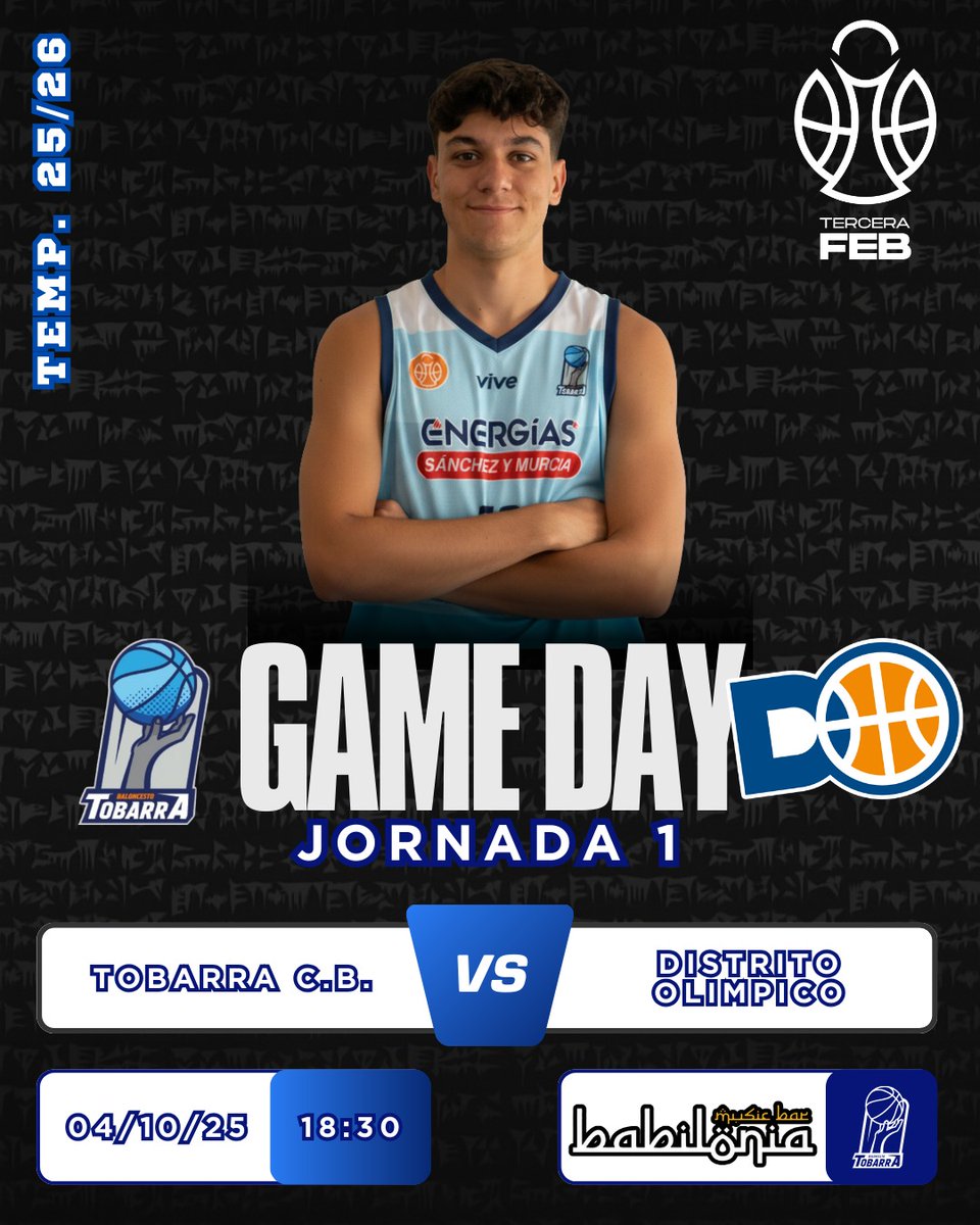 🔥DÍA DE PARTIDO 🔥

TOBARRA CB 🆚 DISTRITO OLÍMPICO
  
👨🏼‍🌾 Pabellón de La Granja
 
🕜 Hora: 18:30

🏆 Jornada 1 Tercera FEB