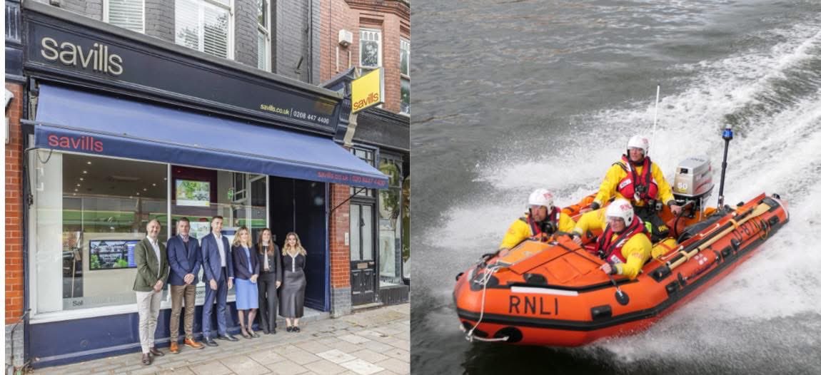 Teddington RNLI would like to thank <a href="/Savills/">Savills</a> for their recent donation which will help fund the charity's work to save lives at sea and on our rivers. #RNLI #savills #RNLITeddington #SavingLivesAtSea