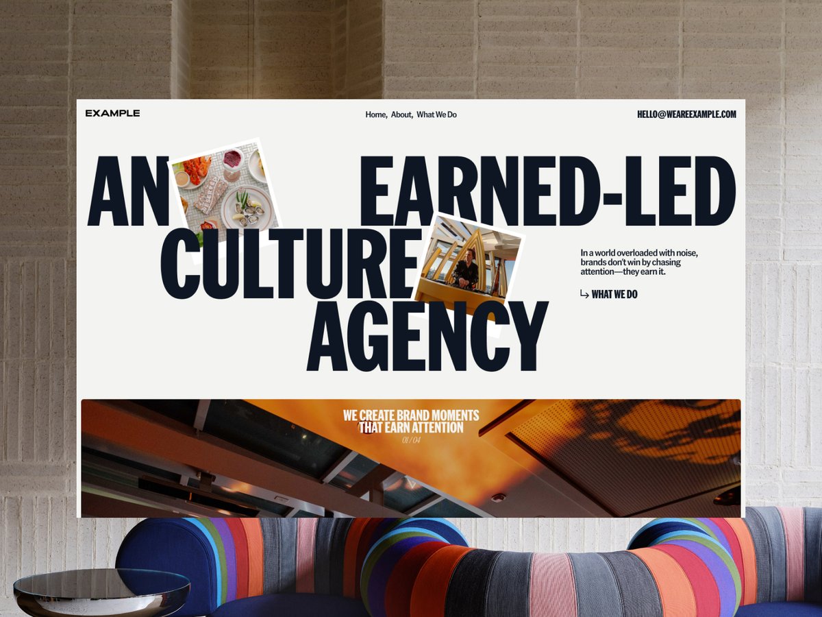 awwwards's tweet image. Today’s #SOTD goes to Somefolk® and Kujira co for &quot;Example&quot;.

awwwards.com/sites/example

An Australian agency dedicated to creating and amplifying some of the world’s most talked-about brands, destinations, and experiences.

Congratulations! 🏆

#portfolio #3D #interaction