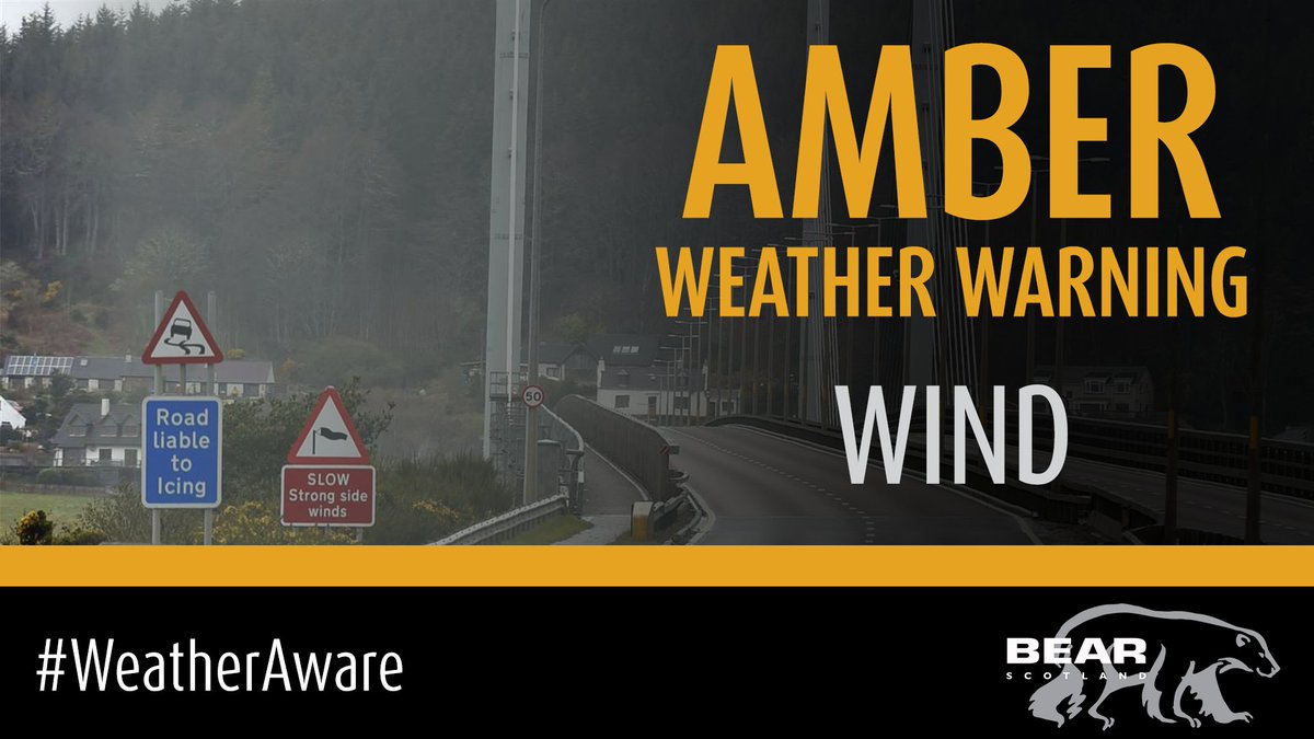⚠️WEATHER WARNING⚠️

The <a href="/metoffice/">Met Office</a> AMBER weather warning for WIND for North of Inverness is still in force.

🌧️ Midnight to 9pm on Saturday 4 October

More information: bit.ly/4mBucid 

<a href="/trafficscotland/">Traffic Scotland</a>