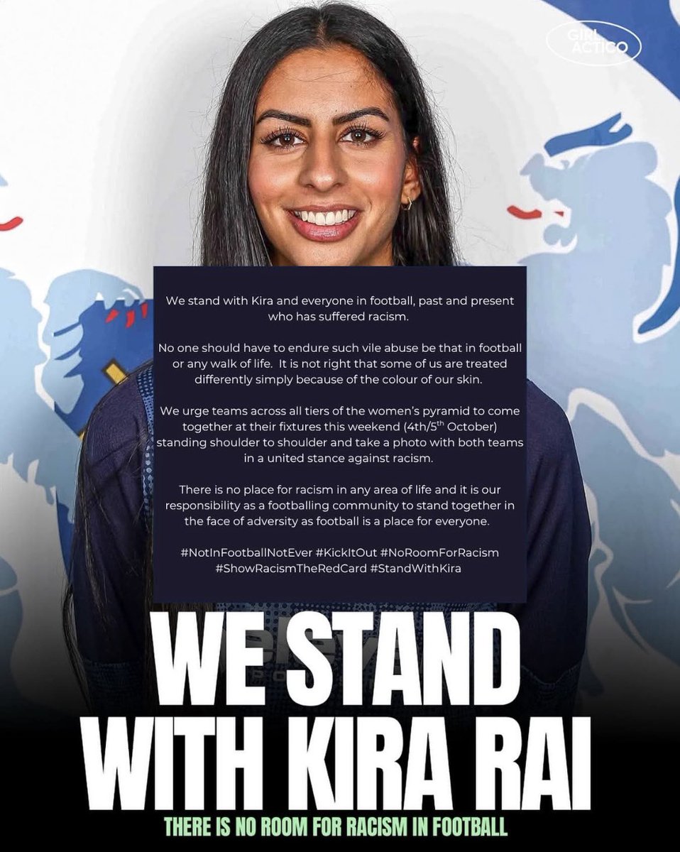 We stand with Kira Rai 🧡

#UpTheBorough #FAWNL