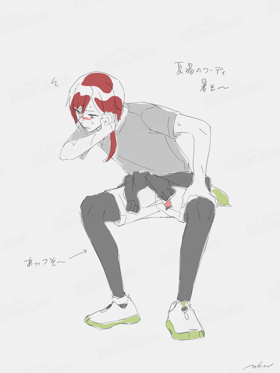 owukam's tweet photo. 夏に描いてた https://t.co/O7o0Y556DK