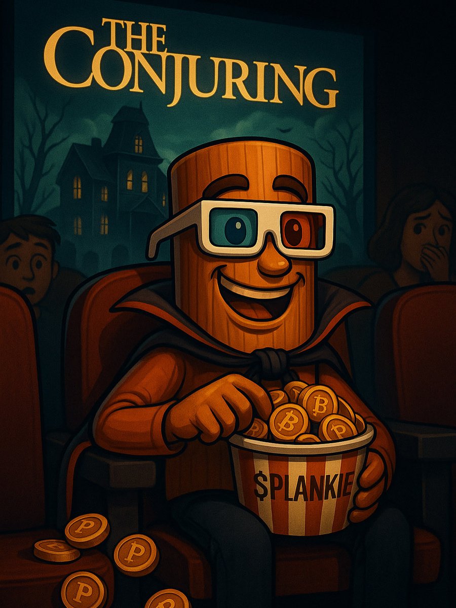 Plankie_Sol's tweet photo. The only thing scarier than The Conjuring 👻… is missing out on $PLANKIE 🚀🍿
Grab your bags, not just your popcorn 🪙✨ #PlankieCoin #Uptober #CryptoHalloween https://t.co/6P264gRvbQ