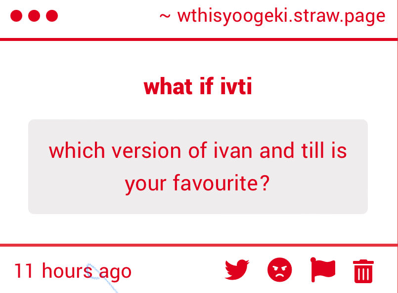 if you mean aus rock band and jock emo with dom bottom till and serving top ivan😔😔😔😔😔😔🙏