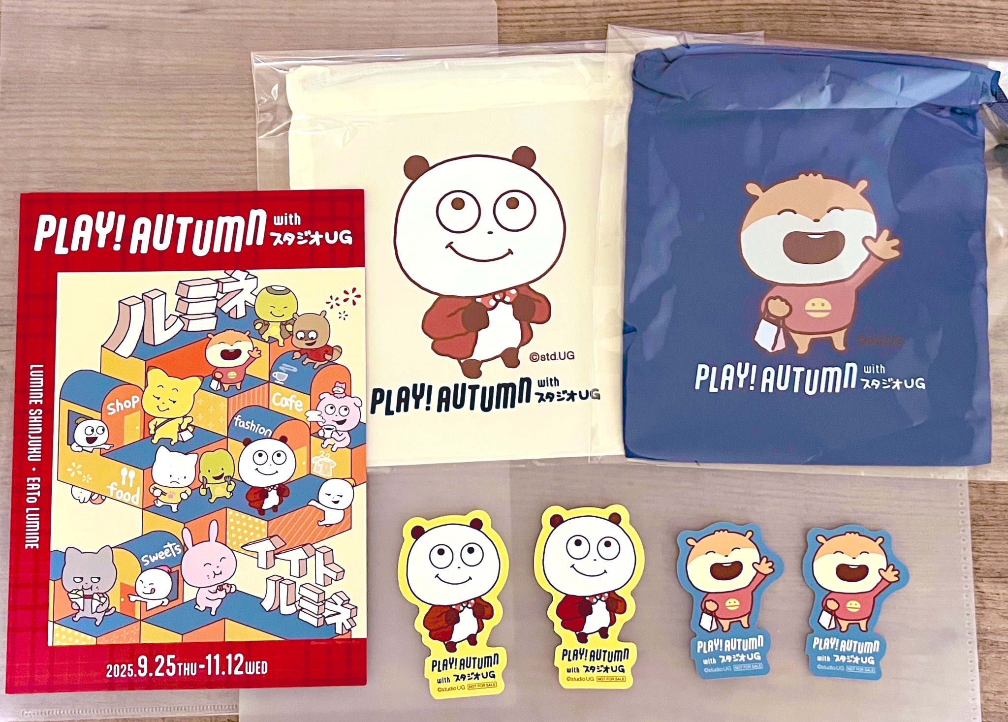 にしむらゆうじ　ルミネ 巾着　ステッカー　ポストカード にしむらゆうじ ルミネ 巾着 ステッカー にしむらゆうじ ルミネ