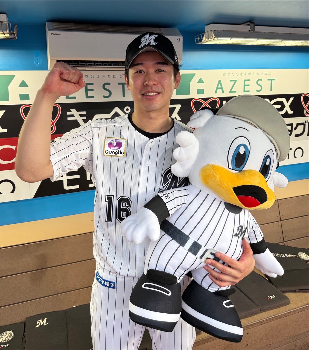 本日の勝ち投手！#種市篤暉 投手！ #chibalotte #広報