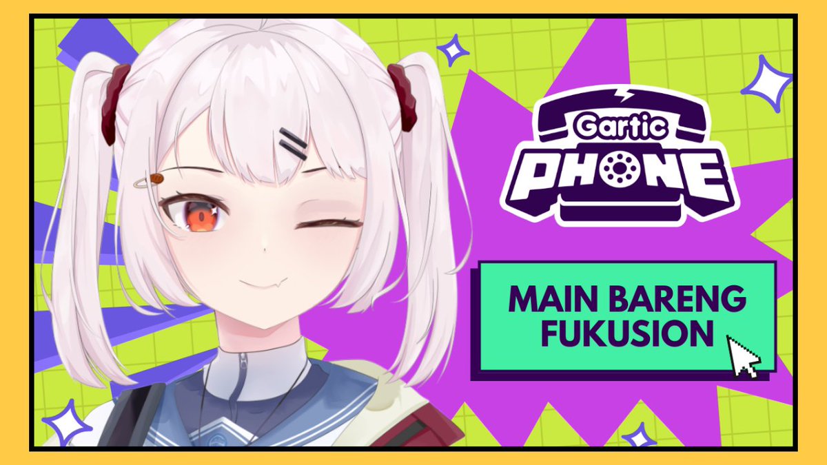 【FUKUSION LOBBY】MAIN GARTIC PHONE BARENG FUKUSION?? AKAN JADI MAHAKARYA APA? 
YANG MAU IKUTAN JANGAN LUPA NONTONN !!!

⏰: 08:00 PM           
📍: youtube.com/live/OR5YQHzpQ…

#FukuLian #Fukulaip