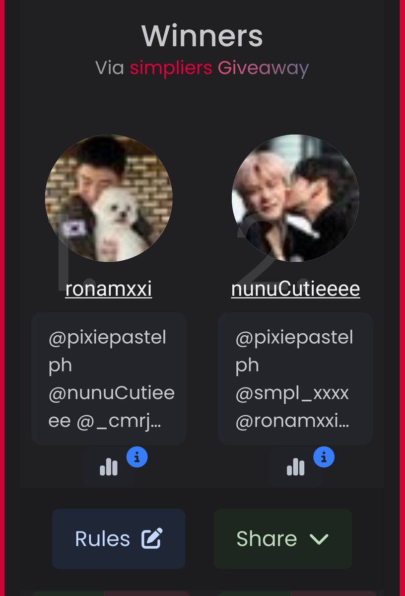 pixiepastelph's tweet image. Congratulations for winning 2 raffle slots each 😊

@ronamxxi 
@nunuCutieeee

Kindly DM us to claim your slots. Thank you 💜