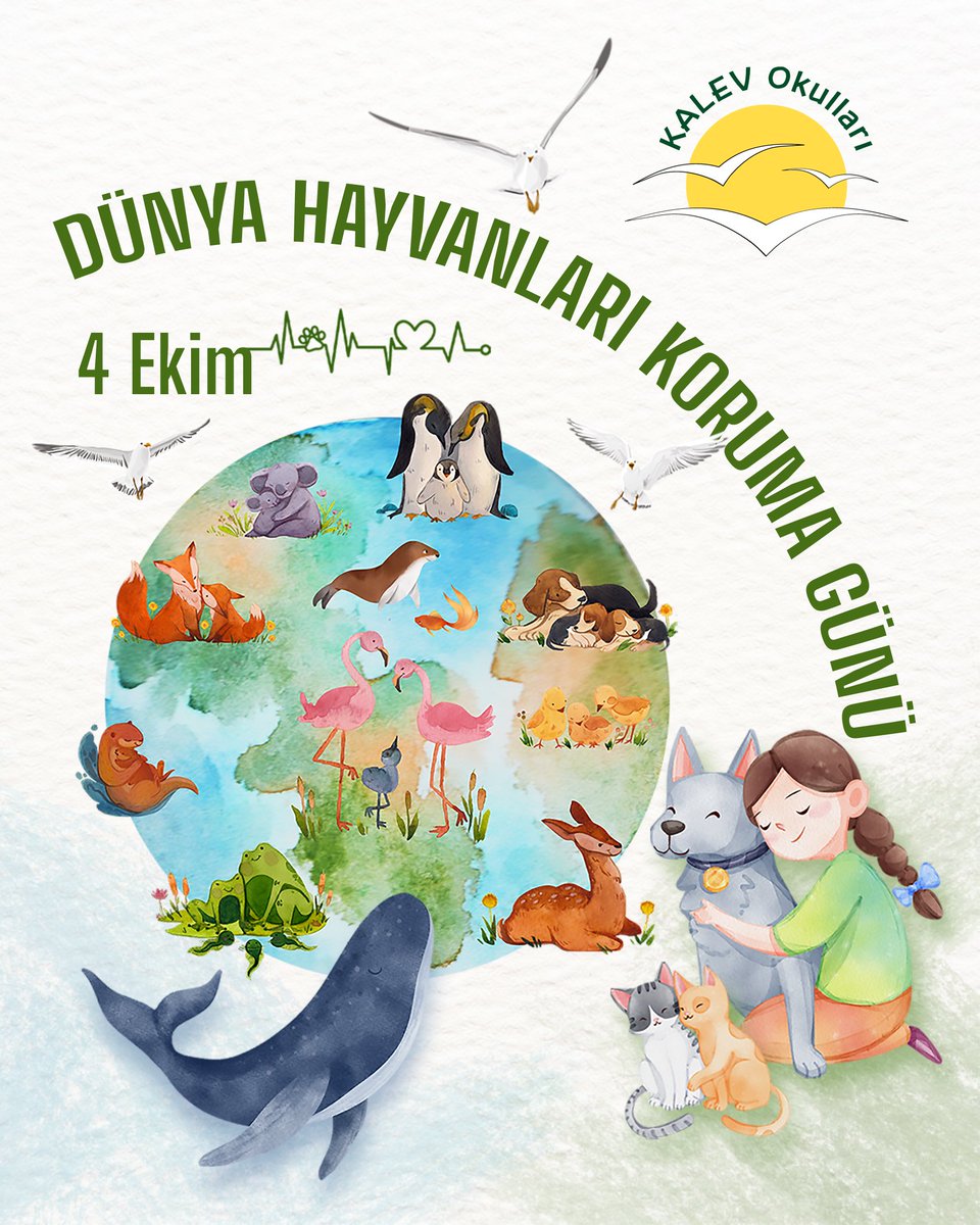 Tek evimiz var "DÜNYA" ve yalnız değiliz... 🌍
Doğayı ve hayvanları koruyun! Bir sokak hayvanı sahiplenin, onlara yardım edin... Nesli tükenmekte olan bir hayvanı evlat edinin! Hayvan parklarına gitmeyin!
#kalevokulları #4ekimhayvanlarıkorumagünü
#satınalmasahiplen #sevgi