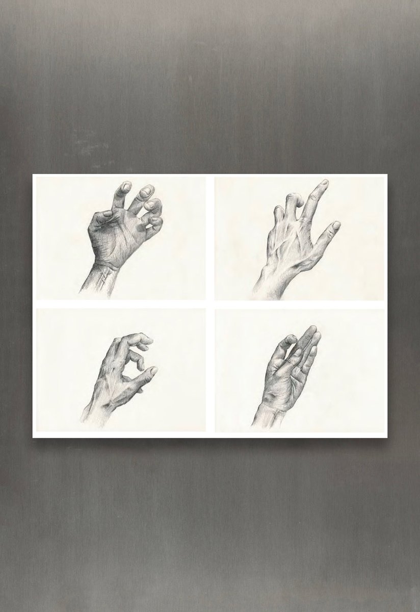kevinharley56's tweet image. 100 Drawings from an Imaginary Collection #09 Hand Study I-IV (Tensed), Coloured Pencil on paper, four sheets.2014. #100drawingsfromanimaginarycollection #handstudy #handdrawings #colouredpencil #answersonapostcard