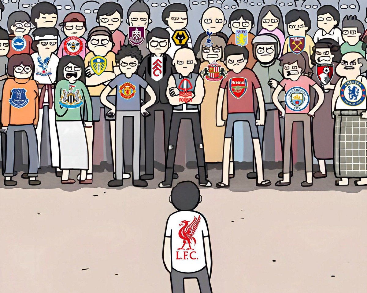 It’s Liverpool against the world today!